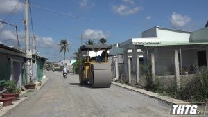 Huyện Gò Công Tây xây dựng đường giao thông tại thị trấn Vĩnh Bình với kinh phí hơn 4 tỷ đồng