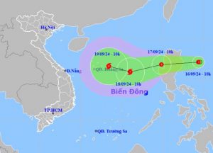 Áp thấp nhiệt đới sắp mạnh lên thành bão hướng vào biển Đông