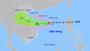 Áp thấp nhiệt đới khả năng mạnh lên thành bão cấp 8, giật cấp 10