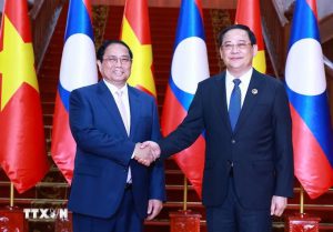 Thủ tướng Phạm Minh Chính hội kiến Thủ tướng Lào, Chủ tịch ASEAN 2024