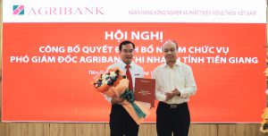 Ông Huỳnh Văn Huyền giữ chức Phó Giám đốc Agribank chi nhánh tỉnh Tiền Giang