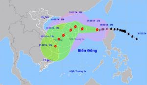 Bão số 7 cường độ rất mạnh, liên tục chuyển hướng