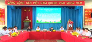 Lãnh đạo huyện Tân Trụ, tỉnh Long An học tập kinh nghiệm thực hiện Chương trình mục tiêu quốc gia giảm nghèo bền vững tại thị xã Cai Lậy