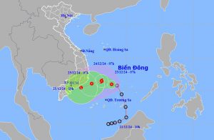 Áp thấp nhiệt đới hướng Nam Trung Bộ