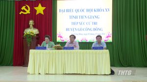 Đại biểu Quốc hội tỉnh Tiền Giang tiếp xúc cử tri huyện Gò Công Đông